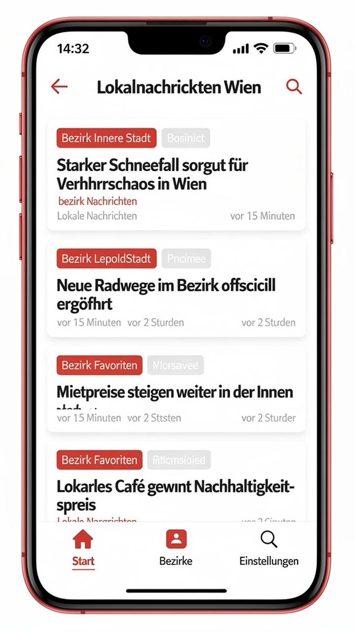 Feed mit lokalen Updates und Hervorhebungen